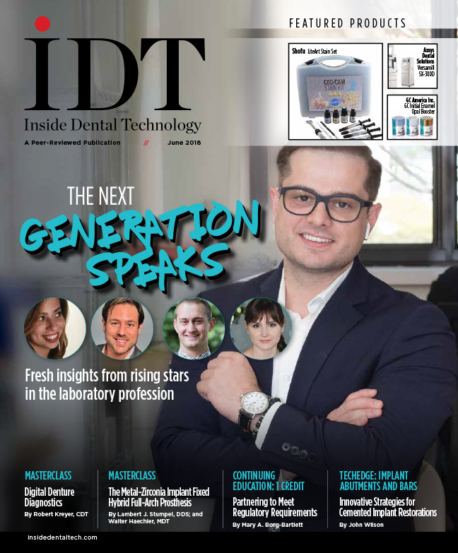 Inside Dental Technology June 2018 Cover