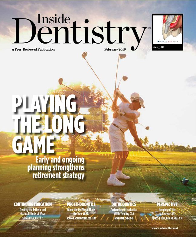 Inside Dentistry February 2019 Cover