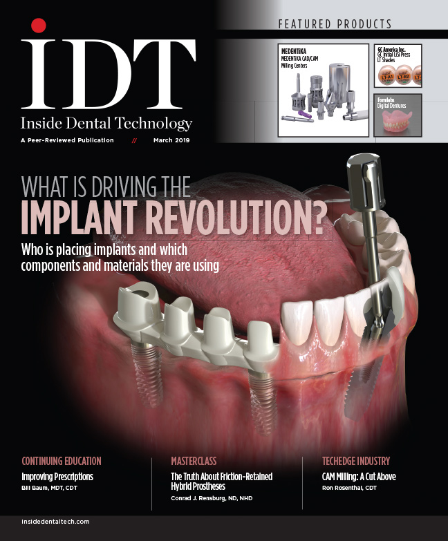 Inside Dental Technology March 2019 Cover