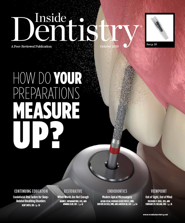 Inside Dentistry October 2019 Cover
