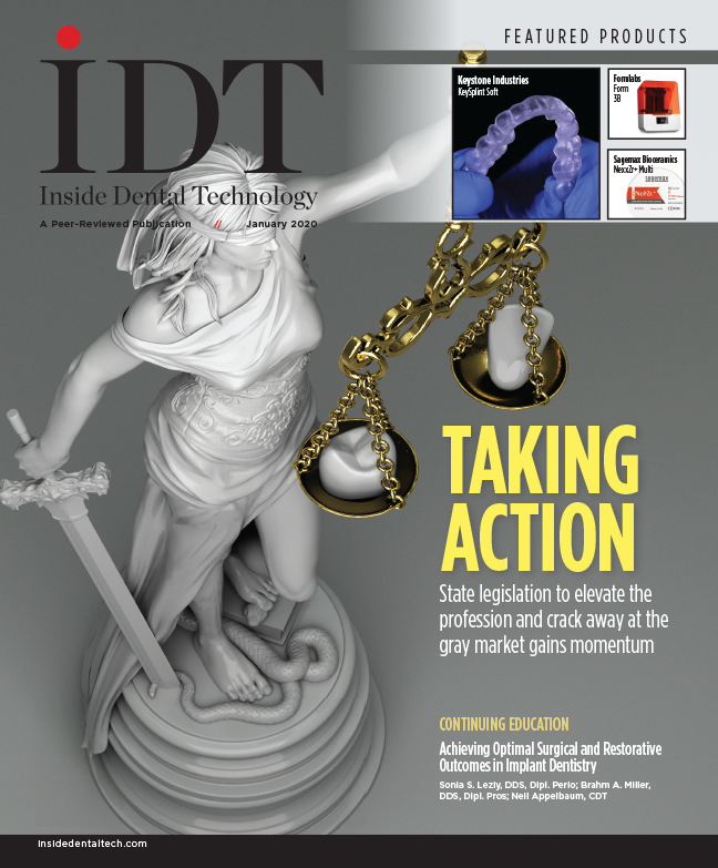 Inside Dental Technology January 2020 Cover