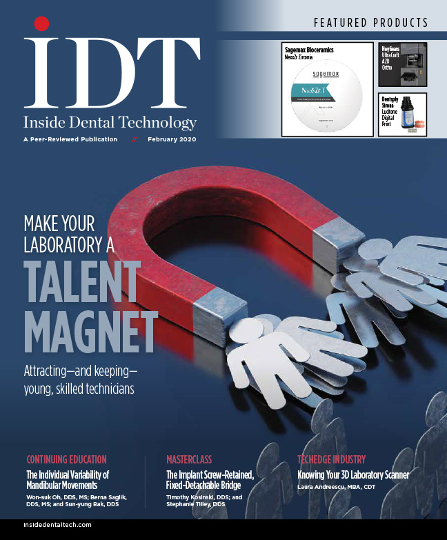 Inside Dental Technology February 2020 Cover