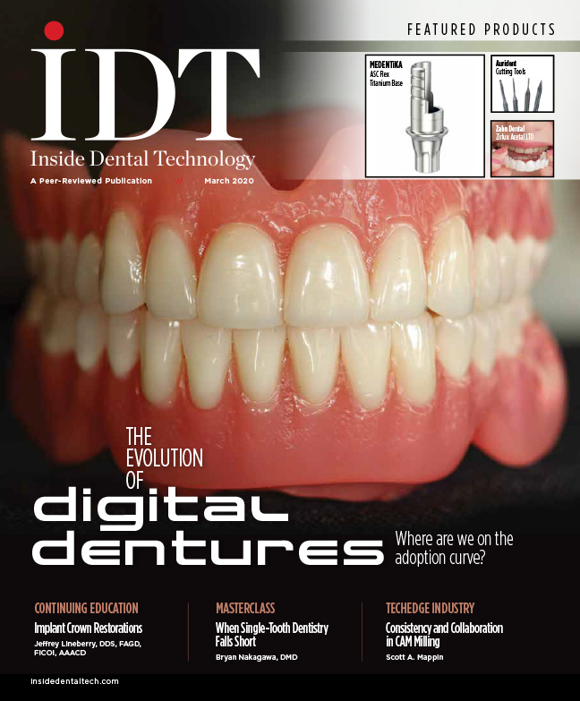 Inside Dental Technology March 2020 Cover