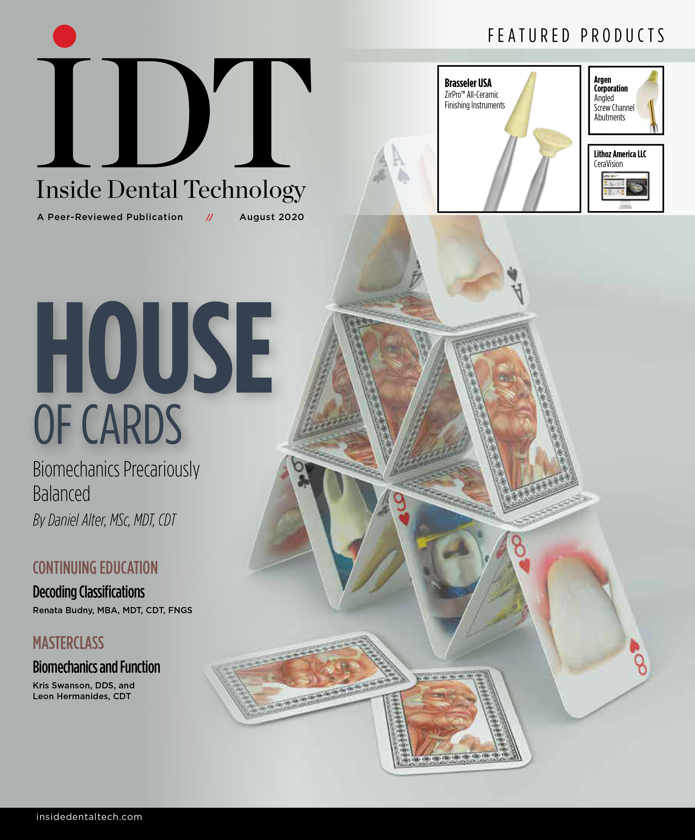 Inside Dental Technology August 2020 Cover