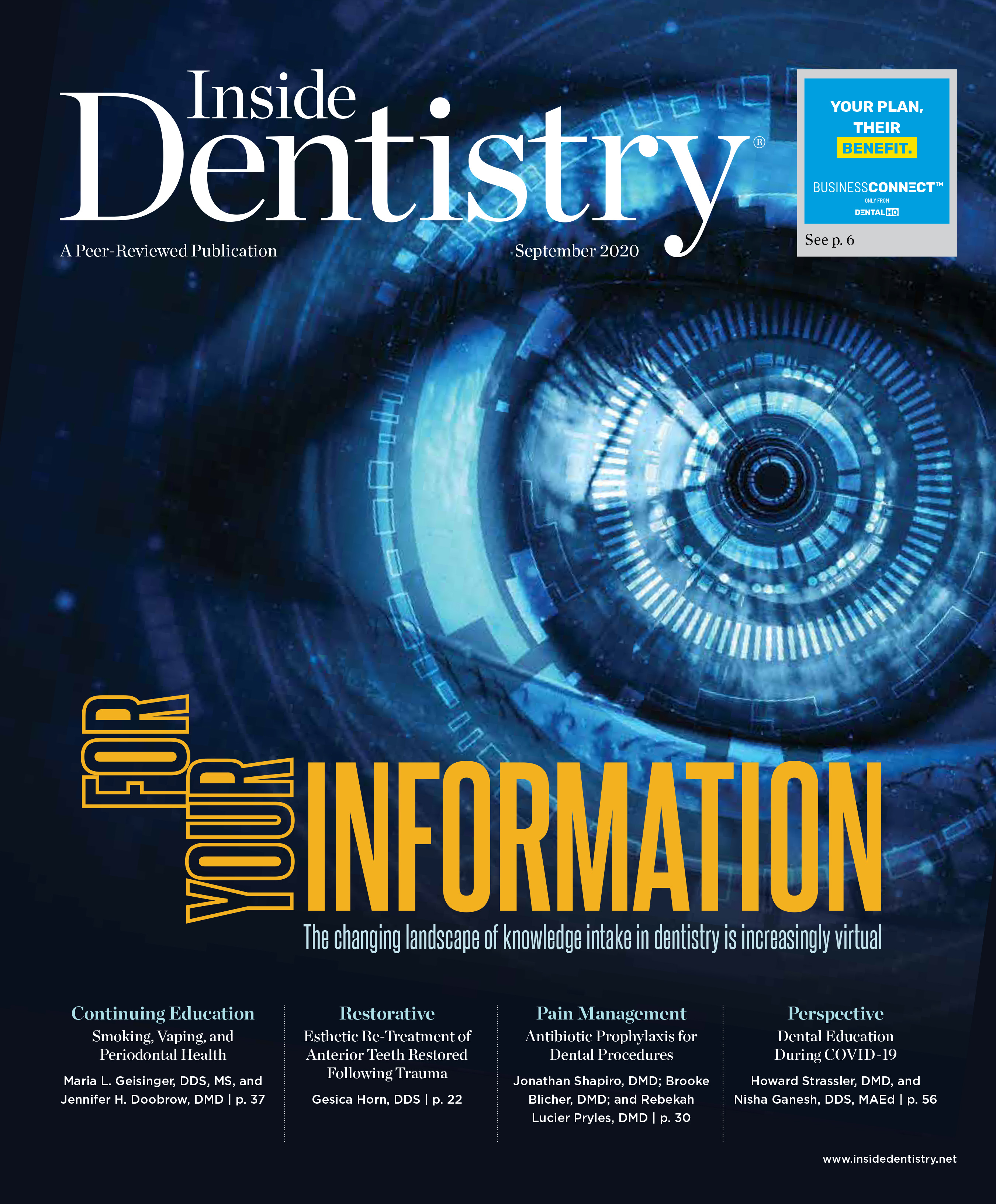 Inside Dentistry September 2020 Cover
