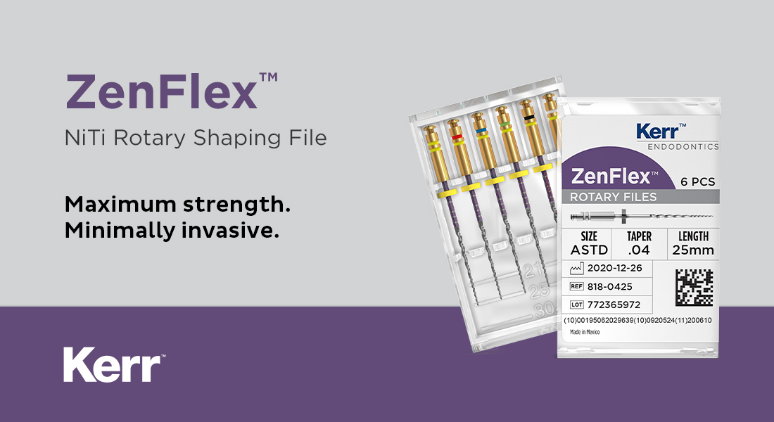 Kerr Launches ZenFlex NiTi Rotary Shaping File Aegis Dental Network