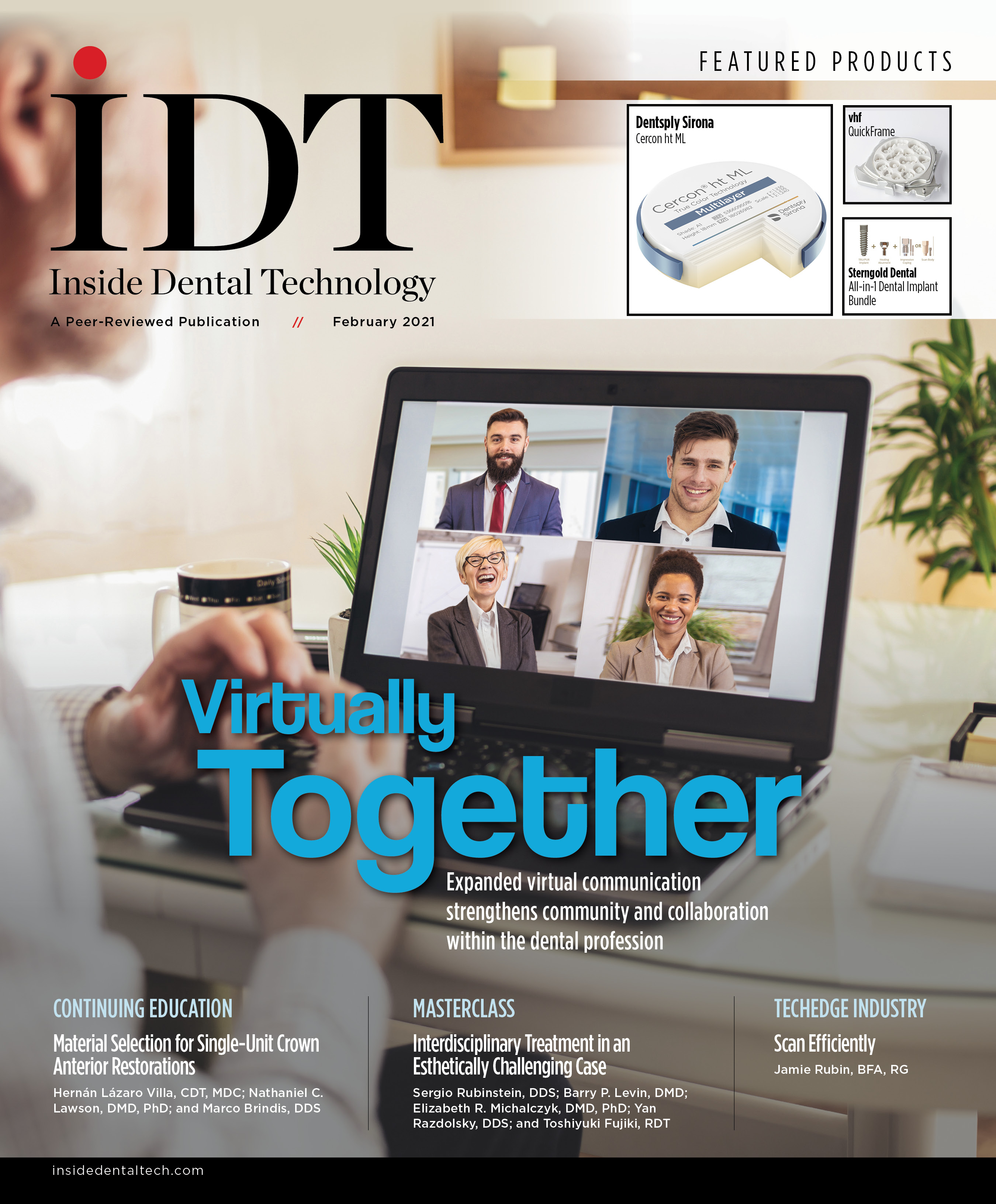 Inside Dental Technology February 2021 Cover