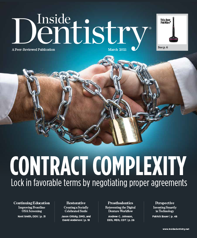 Inside Dentistry March 2021 Cover