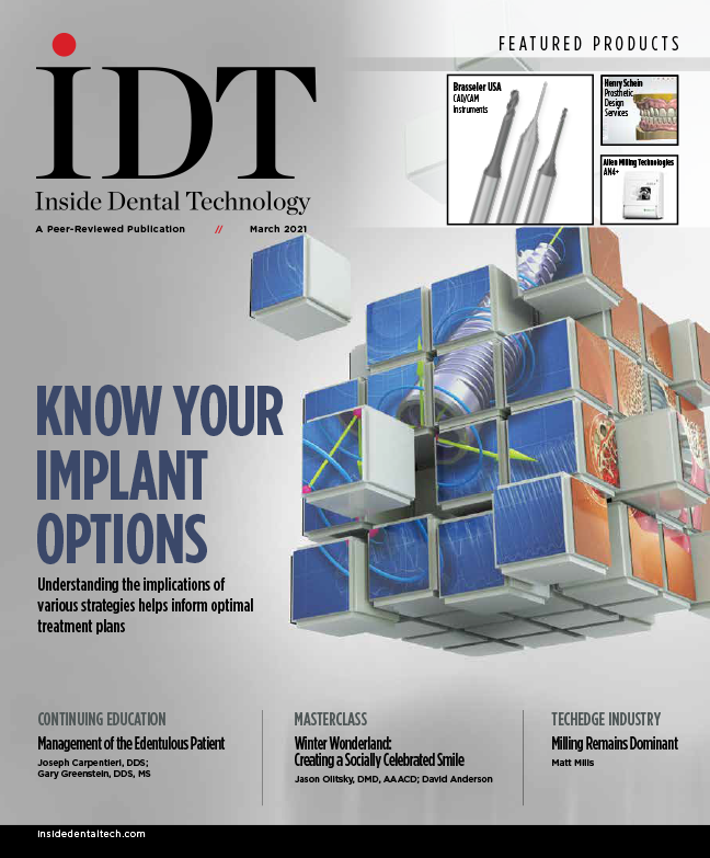 Inside Dental Technology March 2021 Cover