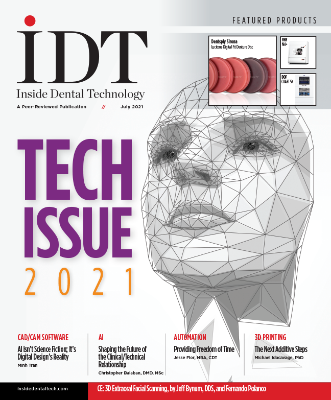 Inside Dental Technology July 2021 Cover