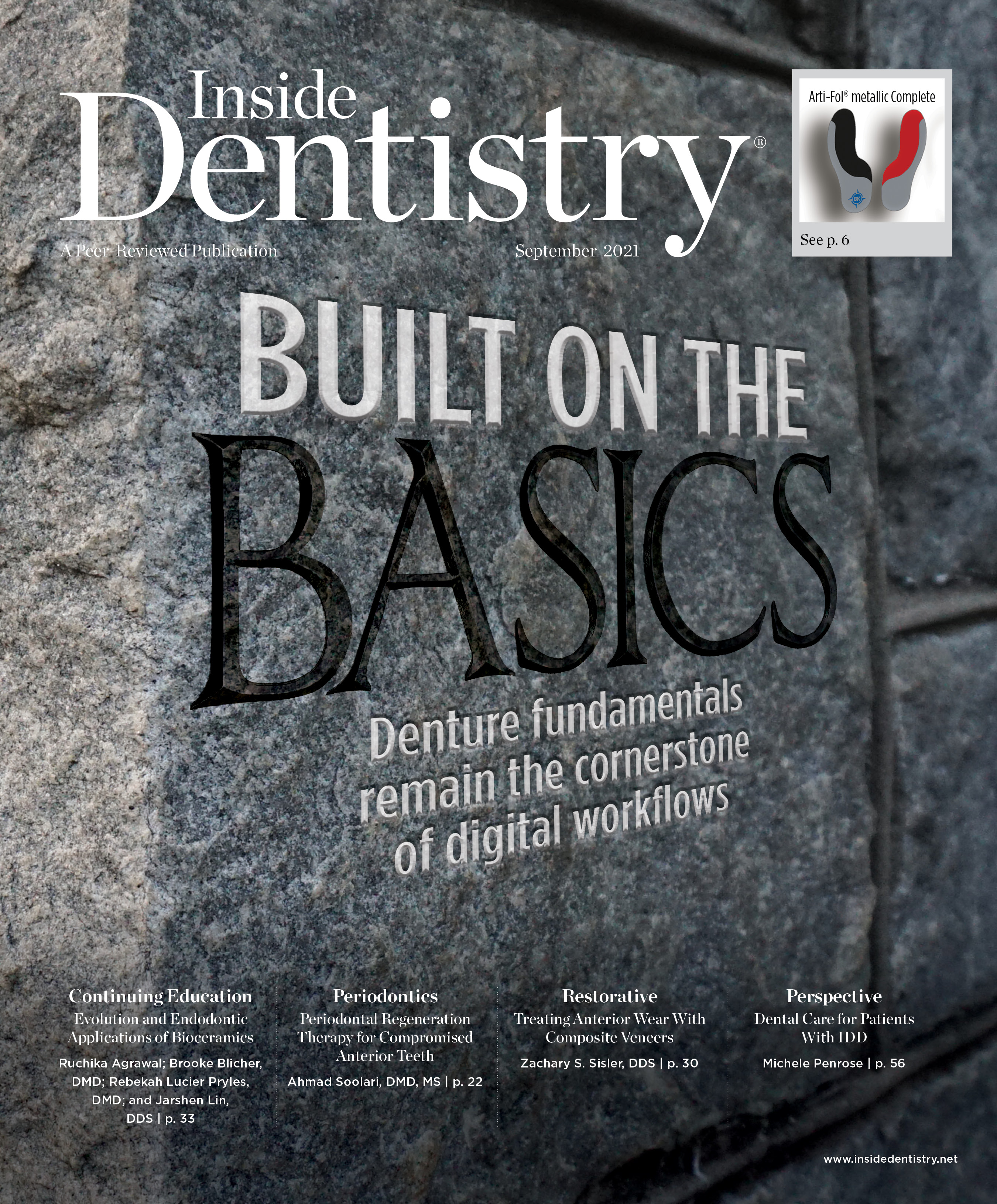 Inside Dentistry September 2021 Cover