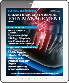 Breakthroughs in Dental Pain Management Ebook Cover
