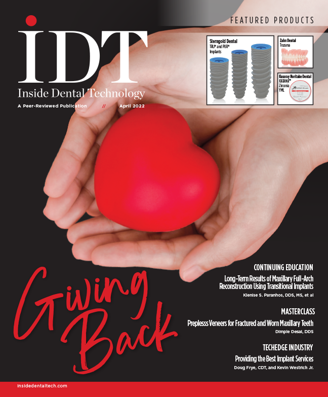 Inside Dental Technology April 2022 Cover