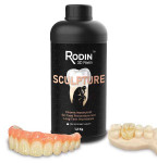Pac-Dent’s Rodin Sculpture is a nanohybrid ceramic 3D printing resin with superior mechanical properties and esthetic characteristics that facilitates the production of lifelike permanent restorations.