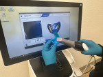Fig 1. The dentures are scanned for clinical data collection and design analysis.