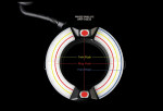 Figure 12  This electronic flash system furnishes three different light source configurations: ring, point, and twin. The ring flash tube surrounds the lens, resulting in a circular-shaped shadow zone surrounding the subject. The point flash light so