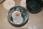 Figure 3. Contaminated rag wheels and pumice pans in a laboratory.