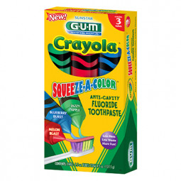 GUM® Crayola™ Squeeze-a-Color™ Toothpaste by Sunstar Americas, Inc