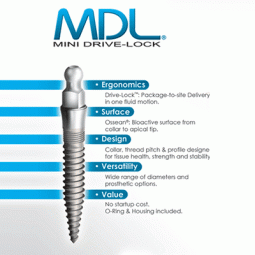 Mini Drive Lock Implant by Shatkin F.I.R.S.T.