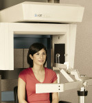 Figure 2  Patient in cone-beam CT scanner.