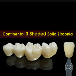 3-Shaded Solid Zirconia by Continental Dental Laboratories