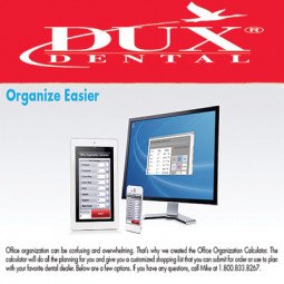 Office Organization Calculator by DUX® Dental