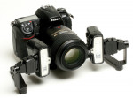 Figure 3 Nikon R200 flashes with dual-point bracket.