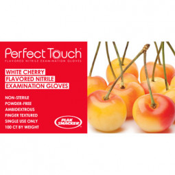 Perfect Touch® Cherry Flavored Nitrile Exam Gloves by Plak Smackers