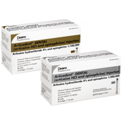 Articadent DENTAL (articaine HCl and epinephrine) Injection Articaine hydrochloride 4% and epinephrine 1:100,000 by Dentsply Sirona