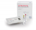 Figure 5 ATRIDOX®
(doxycycline hyclate) 10% is the only locally applied antibiotic that is clinically
proven to achieve all three of the following outcomes in treating chronic
adult periodontitis: gain in clinical attachment, reduction in probing depths,
and reduction of bleeding on probing.*