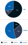 Figure 1 Market share of different BGS in 2012,
according to Millennium Research.