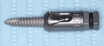 Fig 9. The carrier/mount can be removed and the implant fully seated with the ratchet wrench.