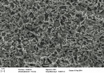 Fig 11. Etching pattern of hybrid ceramic under scanning electron microscope after etching with hydrofluoric acid for 60 seconds