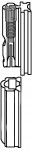 Figure 9 Illustration of Combi-Snap screw attachment for implant crowns or bridges.