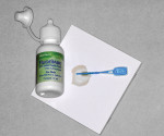 (4.) Fluoride varnish pick-up by the interdental pick, for “in-office” delivery