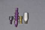 Fig 1. Colorization of implant components has traditionally been used to identify various sizes/connections within an implant system.