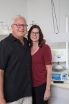 Owner Mark Pelak and
Technician/Secretary Susan
Pelak of New World Dental
Laboratory, in Cape Coral,
Florida.
