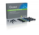 With the same proven efficacy as GLUMA Desensitizer, GLUMA® Desensitizer PowerGel is a unique, onestep gel formula desensitizer that facilitates greater control and accuracy during application. In addition, its unique green color provides a visual cue to improve accuracy during placement as
well as ensure that it is completely rinsed away following use.