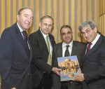 Dr. Cohen (left) with (l to r) Dr. Adam Stabholz, Dr. Musa Bajali, and Stanley Bergman.