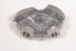 Fig 5. 3D-printed surgical guide. Fig 6. CBCT scan with implants placed.
