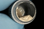 Figure 3  Biodentine as a putty-like mix in the capsule.