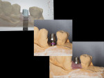 Fig 2. A custom abutment is shown here from digital design to its final appearance post manufacturing.